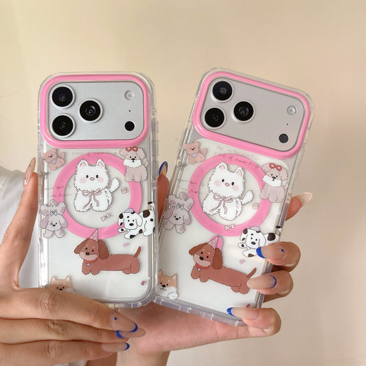 CAT AND DOG BOW MAGSAFE WORKING IPHONE CASE