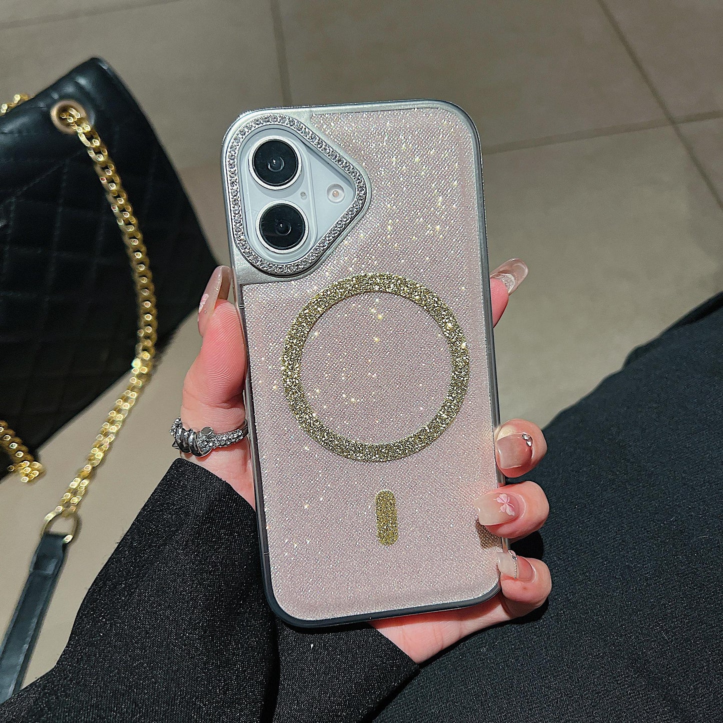 iPhone 16 Pro Diamond Glitter Magsafe Mobile Case