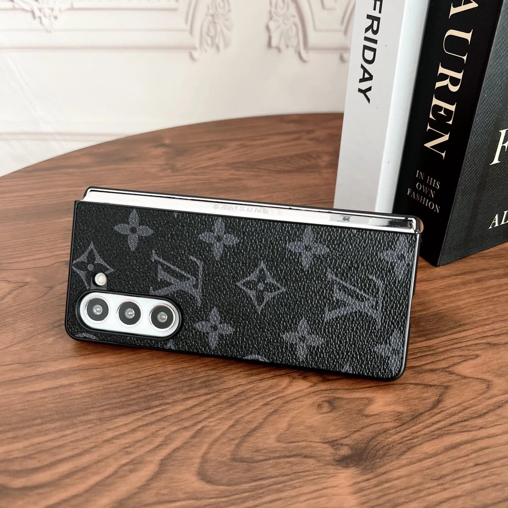 Samsung Galaxy Z Fold 6 Leather Brand Luxury Mobile Case Cover